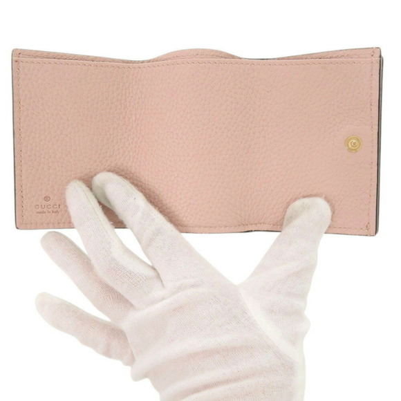 GUCCI Pink Leather Horsebit Wallet - Picture 5 of 11